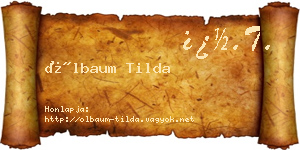 Ölbaum Tilda névjegykártya